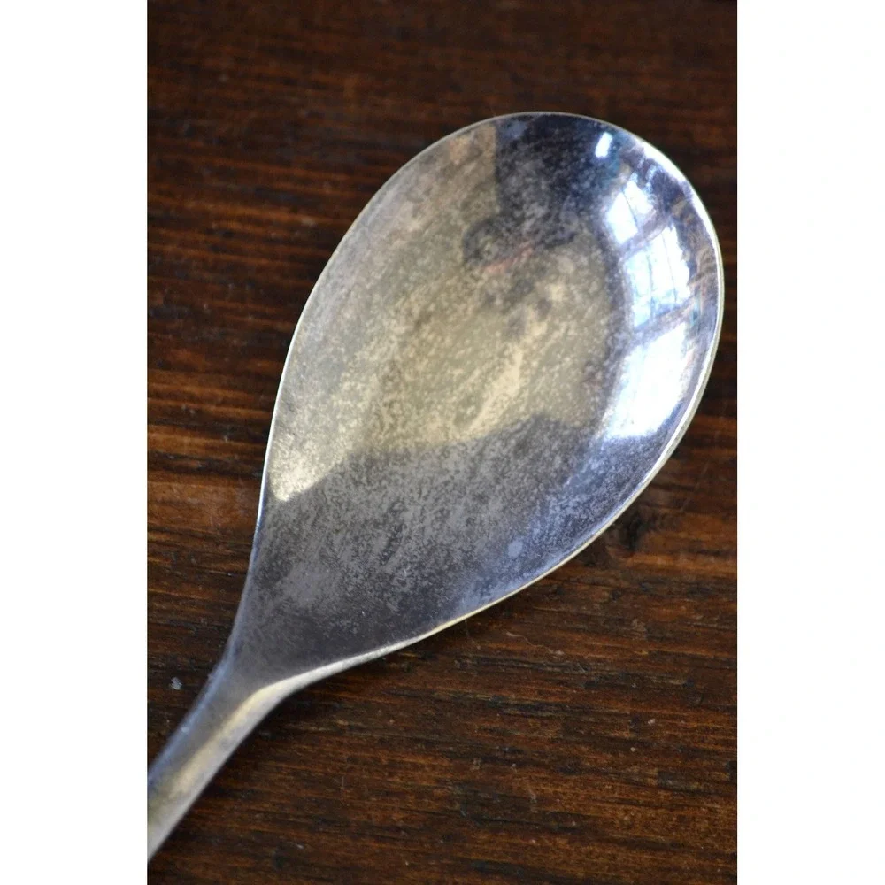 Vintage Tablespoon Sheffield‎ England Silverplate Serving Spoon Basic Handle